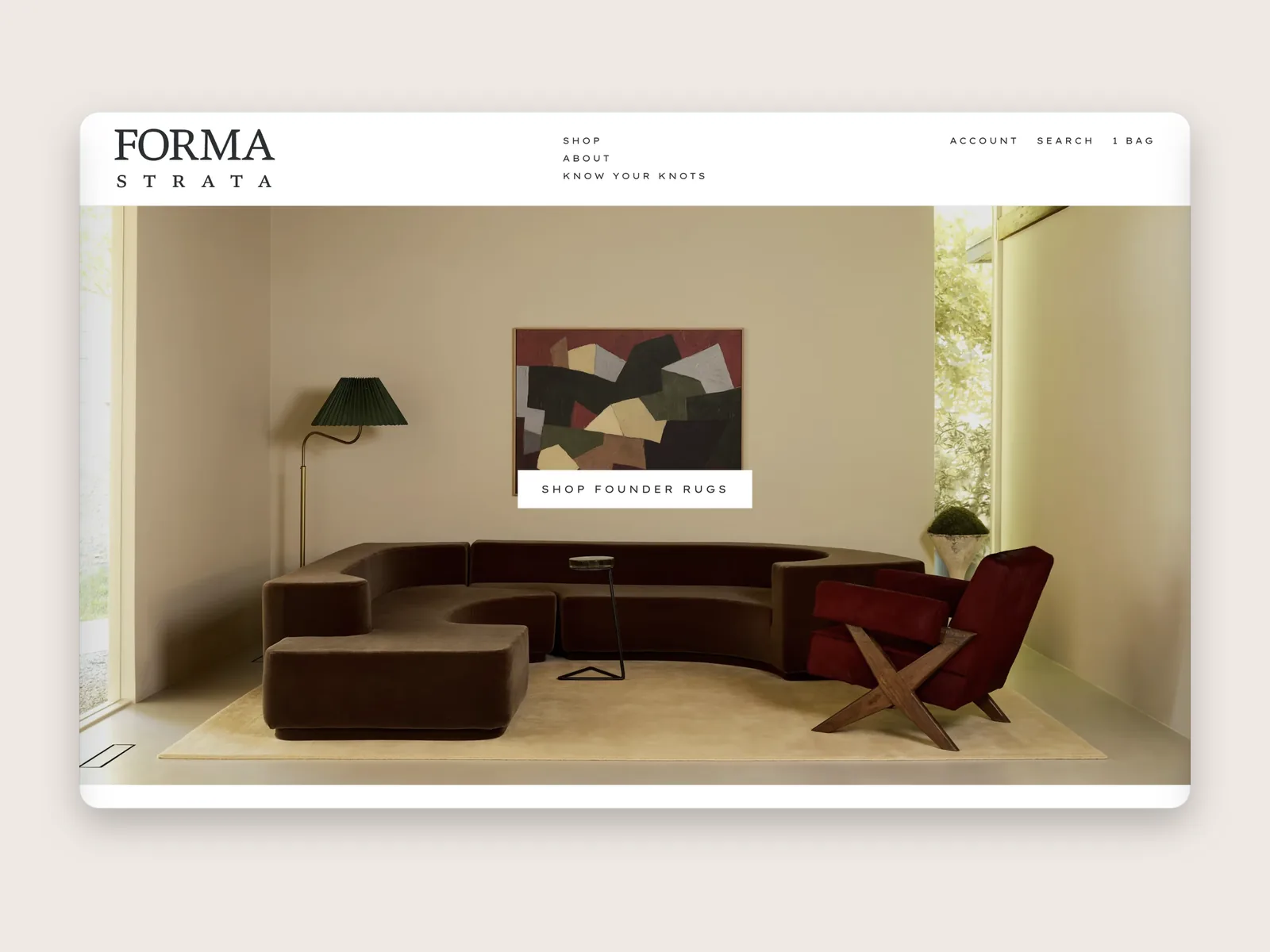 Forma Strata home page